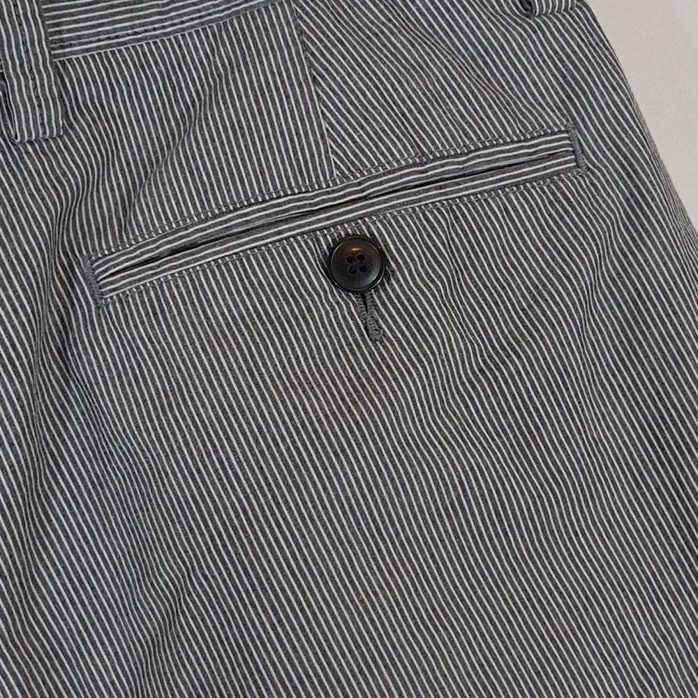 SOLD J. Crew Factory Blue Off White Stripe Flat Front Shorts Men's Size 30 - Picture 5 of 8